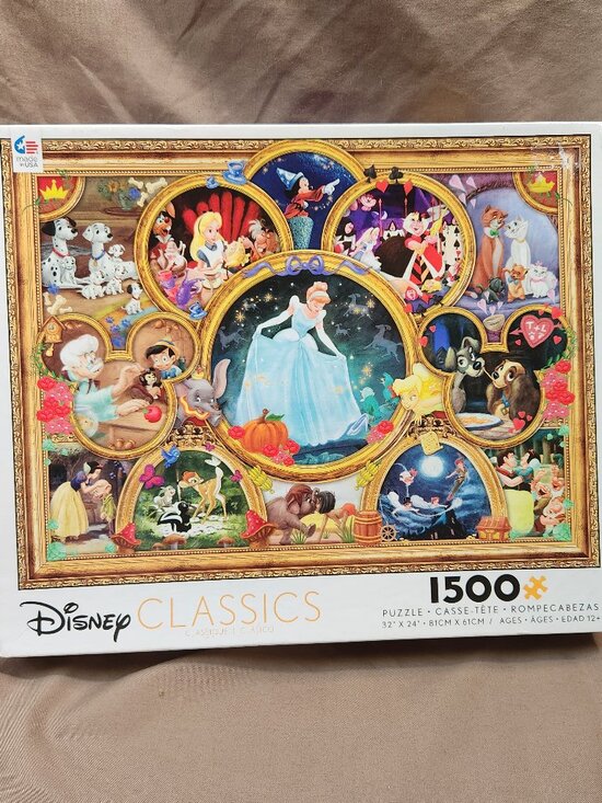 ceaco Other - DISNEY CLASSICS - CINDERELLA Puzzle 1500 Piece NEW SEALED